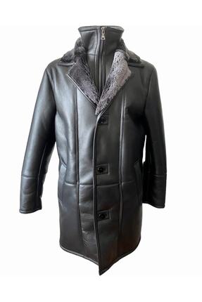 Jacob- Hakiki Kuzu Derisi Siyah Erkek Fonksiyonel Kaban Image 3