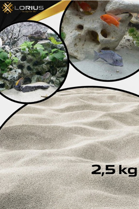 2,5 Kg Akvaryum Kumu Sarı Silis Kum 0.50/0.60mm Image 0