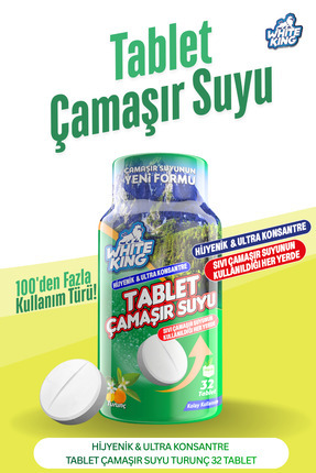 Çamaşır Suyu Tableti Hijyenik Ultra Konsantre 32 Tablet Turunç Image 0