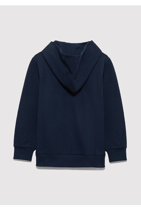 MJ Baskılı Lacivert Sweatshirt 6S10127-82318 Image 5