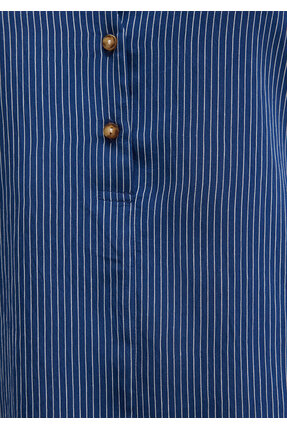 M122400-80736 Düğme Detaylı Kadın Bluz Image 5