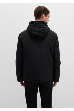 Erkek Siyah M0110352-900 Şişme Mont Image 4