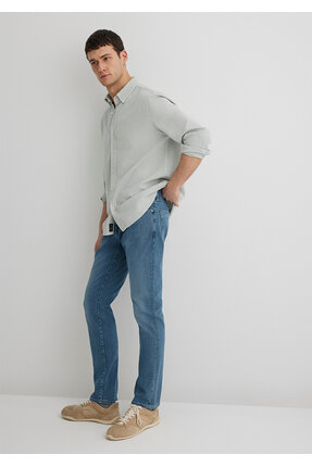 Jake Premium Blue Puslu İndigo Mavisi Jean Pantolon 0042287839 Image 2