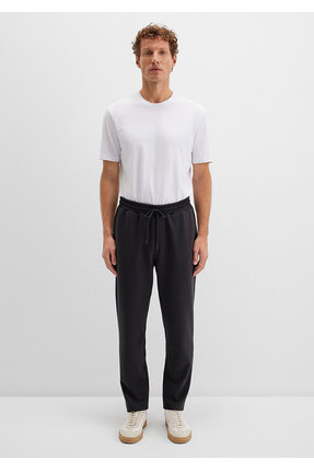 Siyah Basic İnterlok Eşofman Altı 0010343-900 Image 2