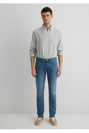 Jake Premium Blue Puslu İndigo Mavisi Jean Pantolon 0042287839 Image 4