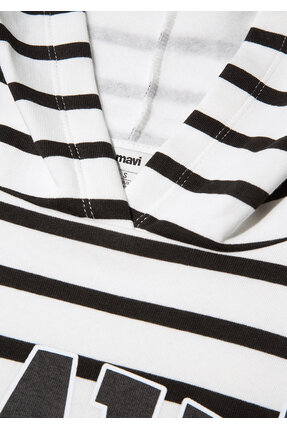 Logo Baskılı Beyaz Sweatshirt 1S10118-84603 Image 6