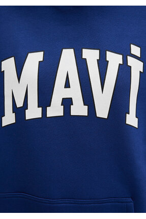 Logo Baskılı Sweatshirt Oversize/Geniş Kesim 1600361-70722 Image 6