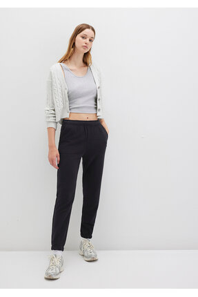 Siyah Basic Eşofman Altı 1600823-900 Image 2