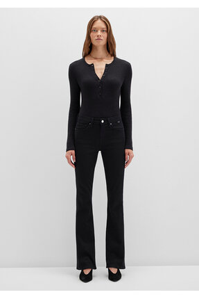 Molly Everyday Siyah Jean Pantolon 1013624623 Image 3