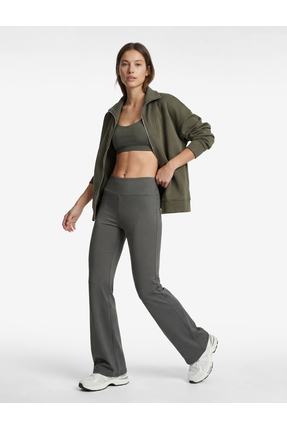 Yüksek Bel Slim Fit İspanyol Paça Spor Tayt Image 0