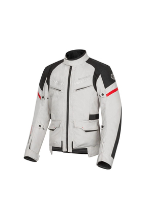 Jk122 Dört Mevsim Motosiklet Montu Gri Image 0