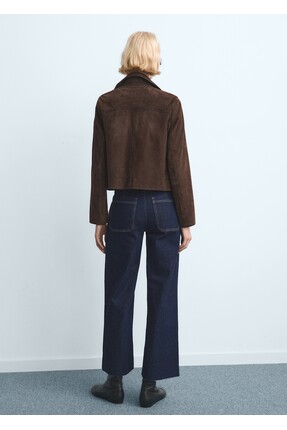 Catherin yüksek belli culotte jean pantolon Image 3