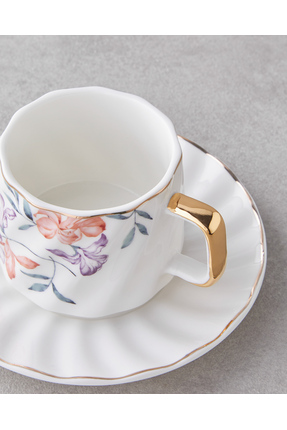 Misty Heaven New Bone China 4 Parça 2 Kişilik Kahve Fincan Takımı 90 ml Renkli Image 3