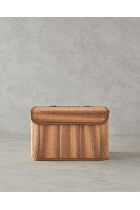 Gina Bambu Saklama Kutusu 28x20x18 Cm Açık Kahve Image 0