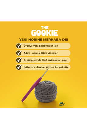 Kalp Amigurumi Örgü Öğrenme Kiti | Videolu Tığ Işi Amigurumi Kalp Örgü Seti Image 5