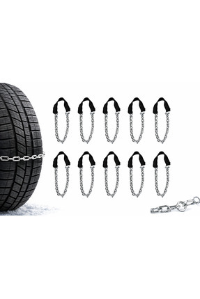 Pratik Araba Zinciri Kar Zinciri Araç Lastik Zinciri 13-14-15-16 Jant Uyumlu 10 Adet Image 2