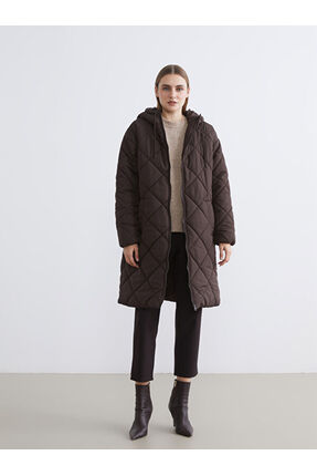 Çelebi Store'dan Kaliteli Parçalar Kapüşonlu Kapitone Kadın Şişme Mont Image 0