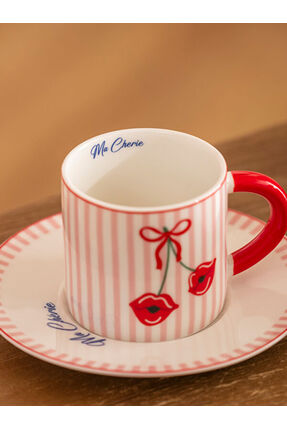 UZG STORE'dan Modern Parçalar Baskılı 2 Kişilik Kahve Fincan Takımı 90 ml Image 2