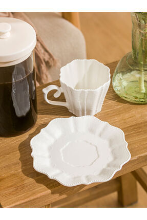 UZG STORE'dan Modern Parçalar Motifli Porselen Kahve Fincan Takımı 210 ml Image 2