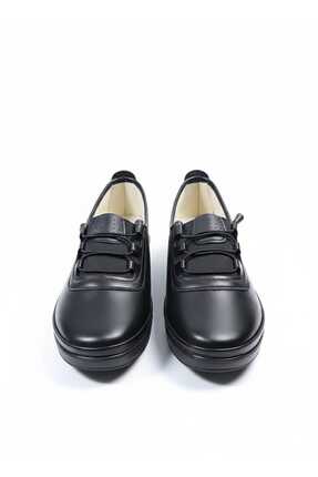 Kadın Siyah Klasik Ayakkabı Ortopedik Anne Ayakkabısı Anne Babet Ayakkabı Anne Kadın Günlük Image 2