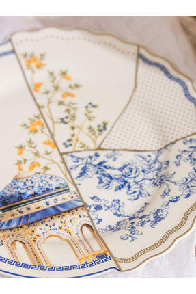 Shining Store'dan Işıltılı Seçimler Baskılı Porselen Pasta Tabağı 21 cm Image 2