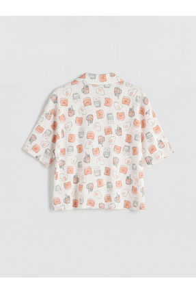 UZG STORE'dan Stil Sahiplerine Gömlek Roba Dokulu Kadın Şortlu Pijama Takımı Image 2