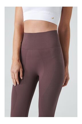 UZG STORE'dan Stil Sahiplerine Gela Yüksek Bel, Esnek ve Toparlayıcı Spor Tayt Natural Kahve Image 3