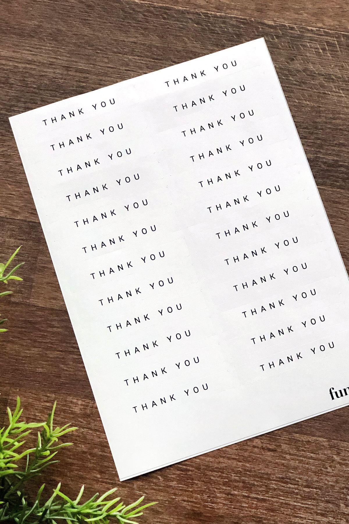 Funbou Sticker, thank you / 10 sayfa