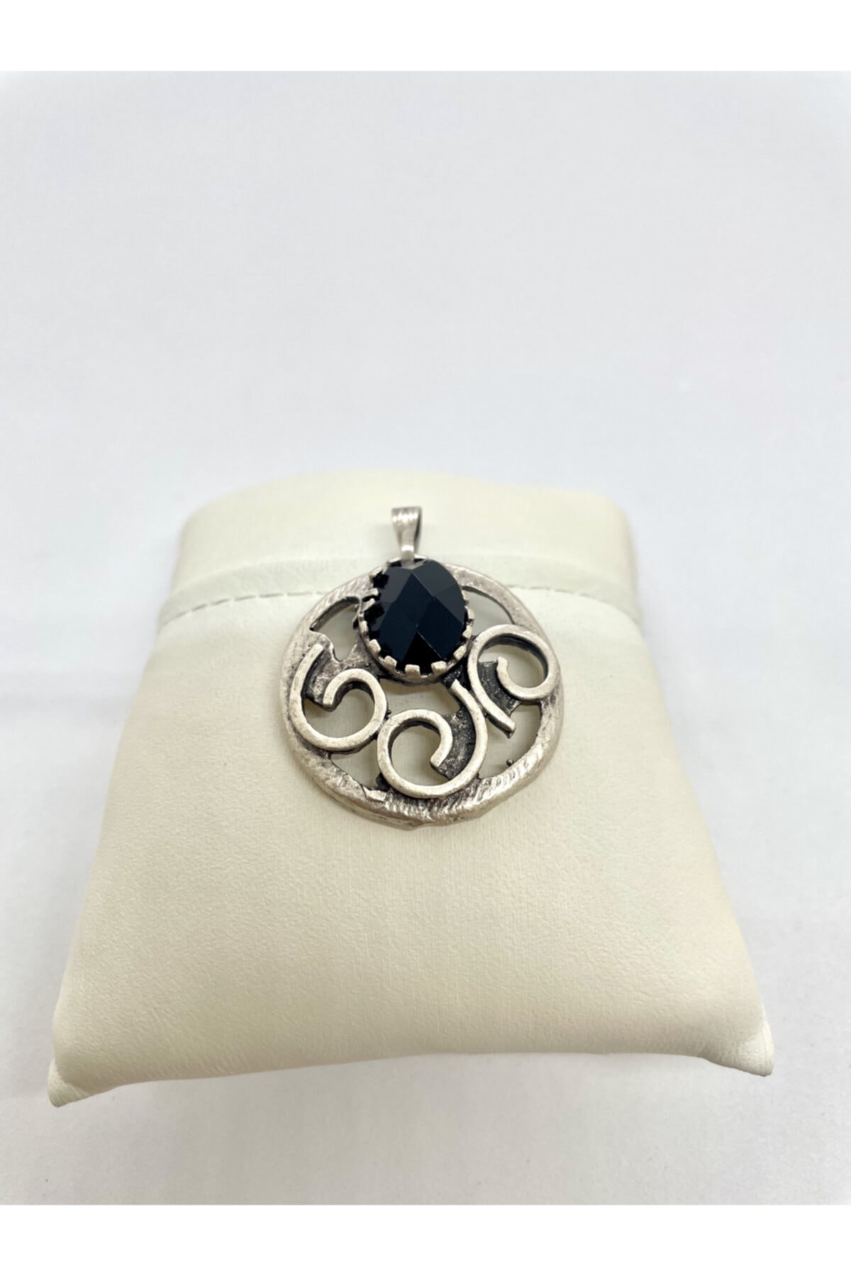 AgateStones Orijinal Oniks Taşı Bronz Kolye Ucu