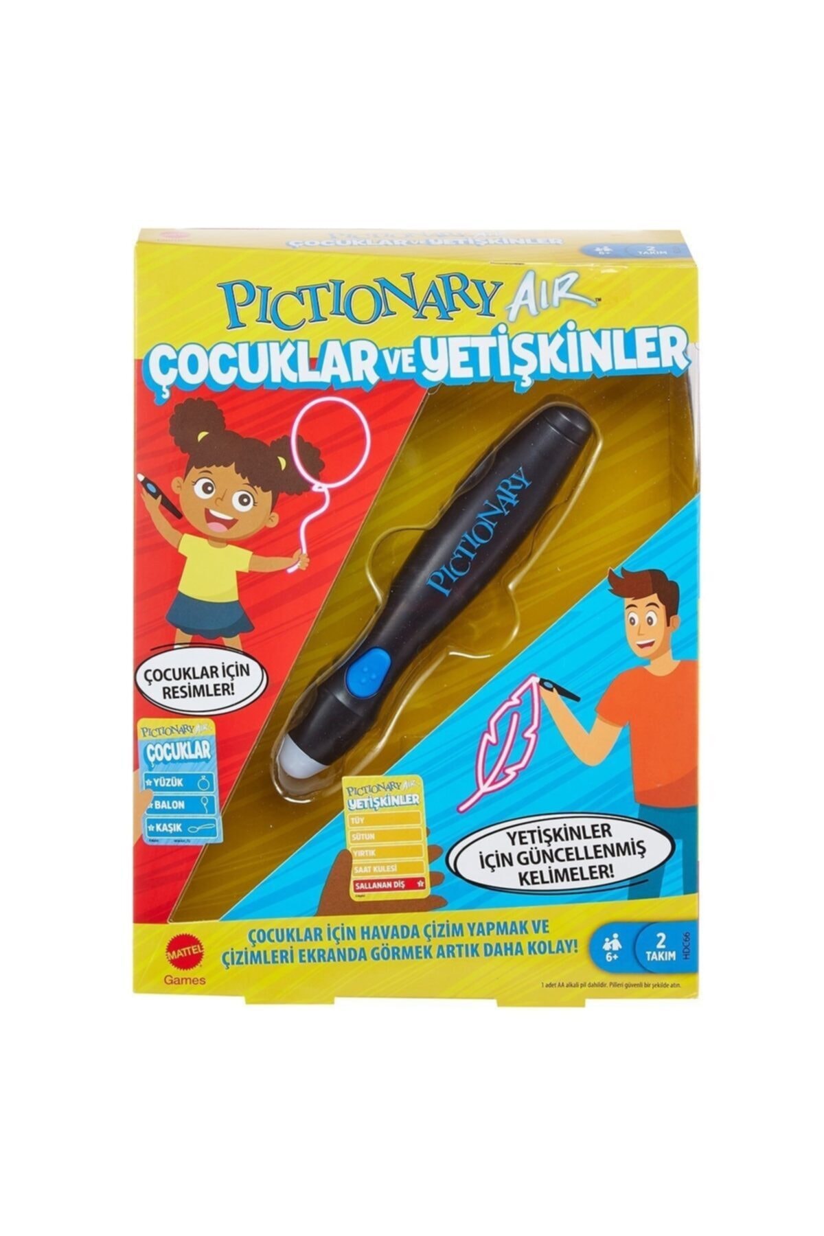 mattel Hdc66 Pictionary Air Çocuklar Ve Yetişkinler