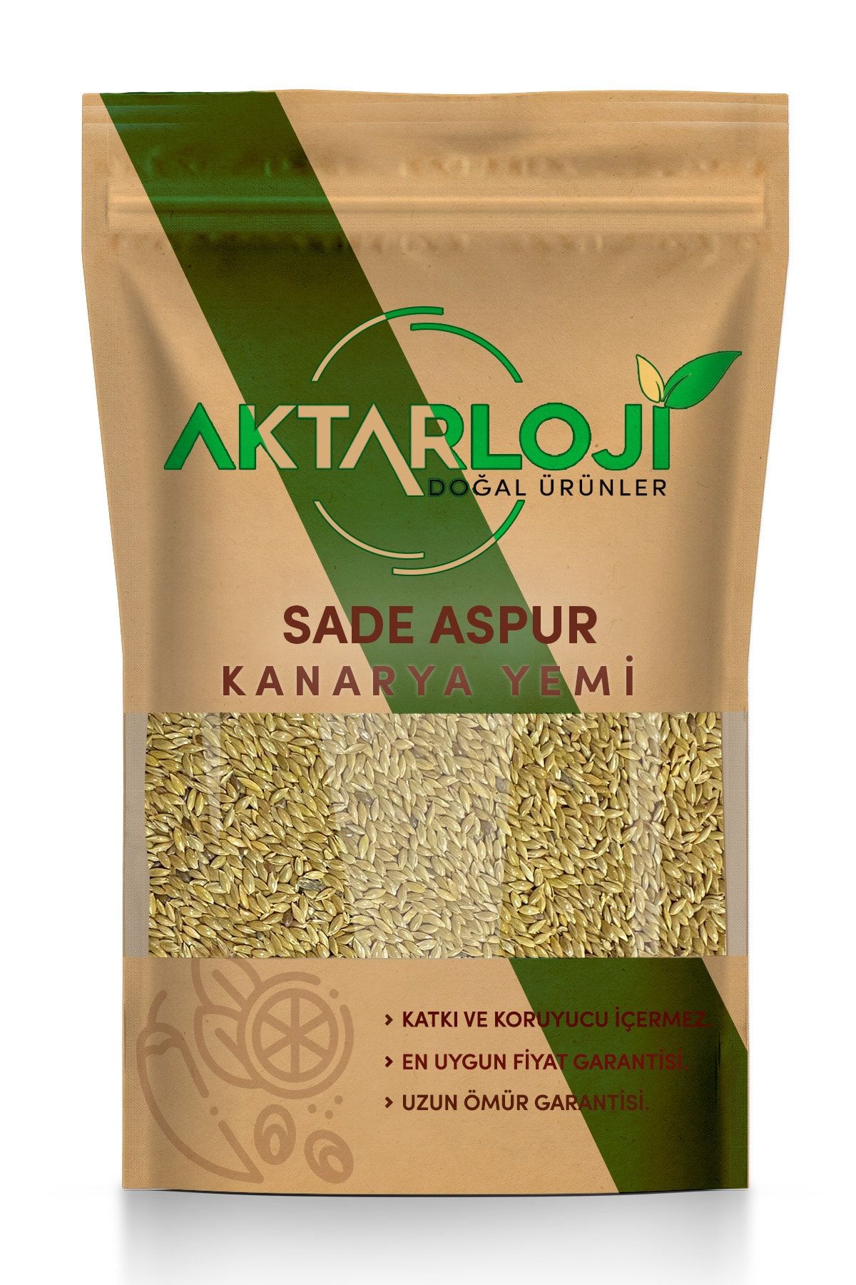 aktarloji 5 Kg Sade Aspur Kanarya Kuş Yemi - Muhabbet Kuşu - Papağan Saka - Serçe - Güvercin - Kumru