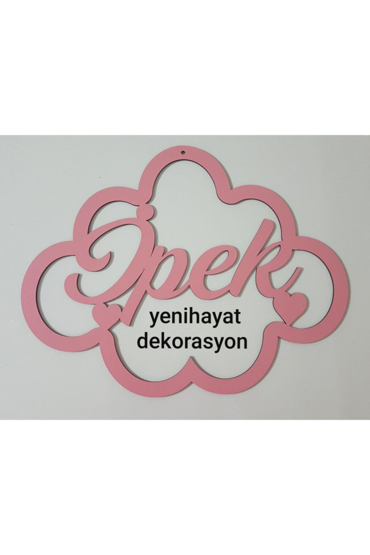 yenihayatdekorasyon Isimli Kasnak ,makrome Bulut Çember,örgü Makrome Pembe 25 Cm