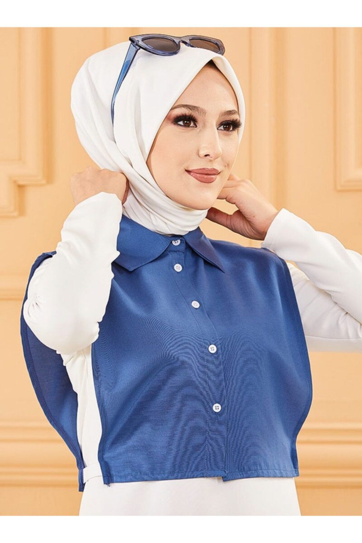 TOFİSA Mini Gömlek - Indigo -