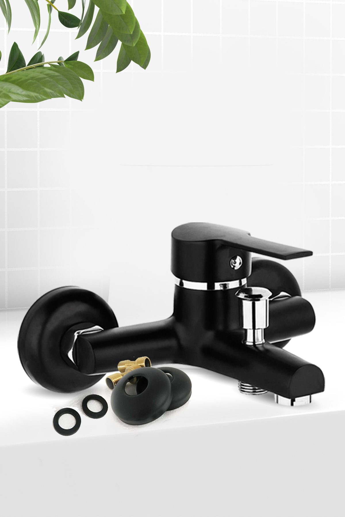 xolo Siyah Yağmurlama Tepe Robot Duş Seti Ve Siyah Banyo Bataryası