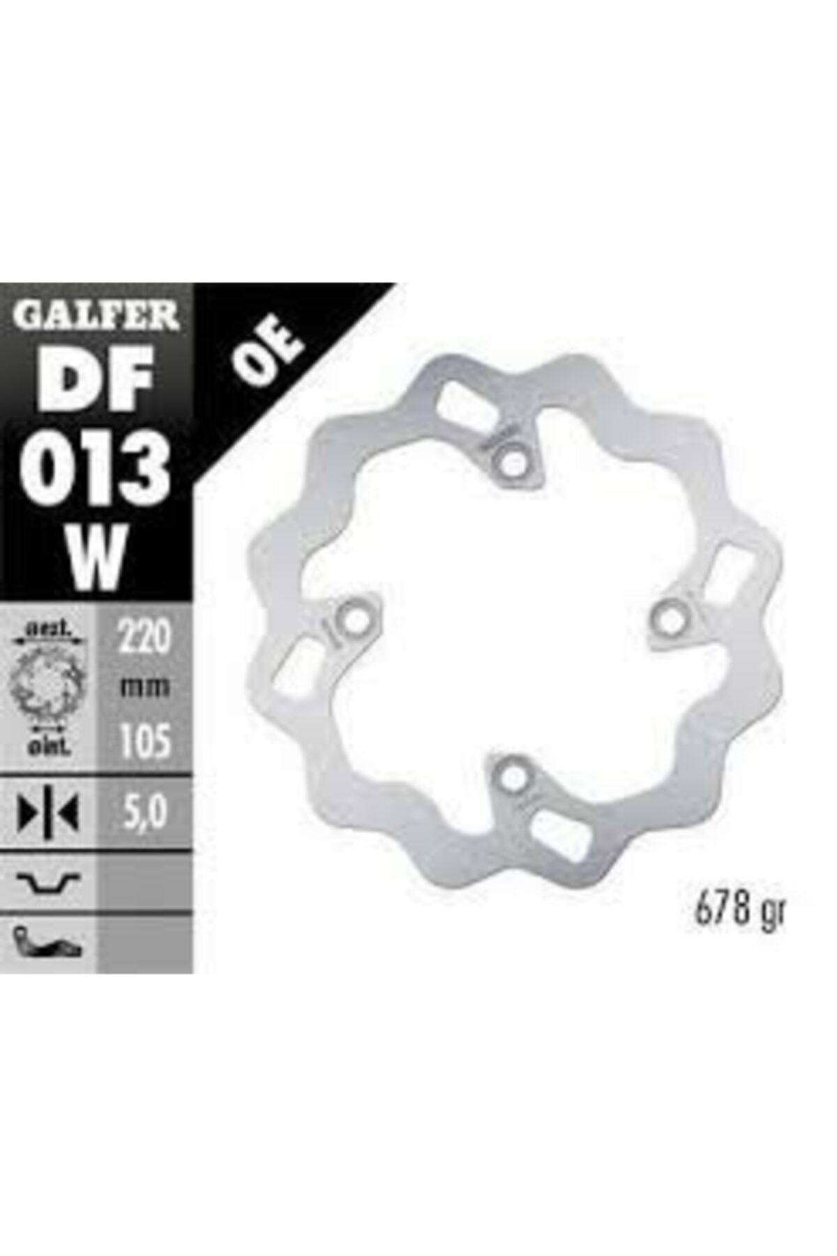 Galfer Trıumph Speed Trıple 99-17 Df013w Arka Disk