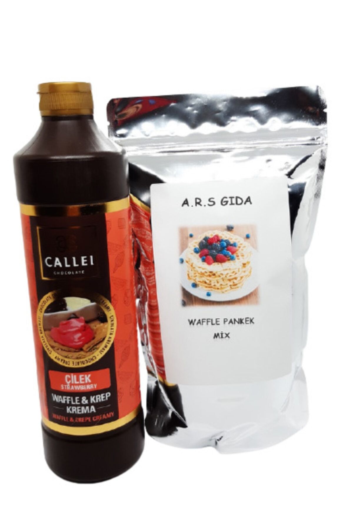 Callei Calleı Çilek Çikolata + Waffle Pankek Karışımı