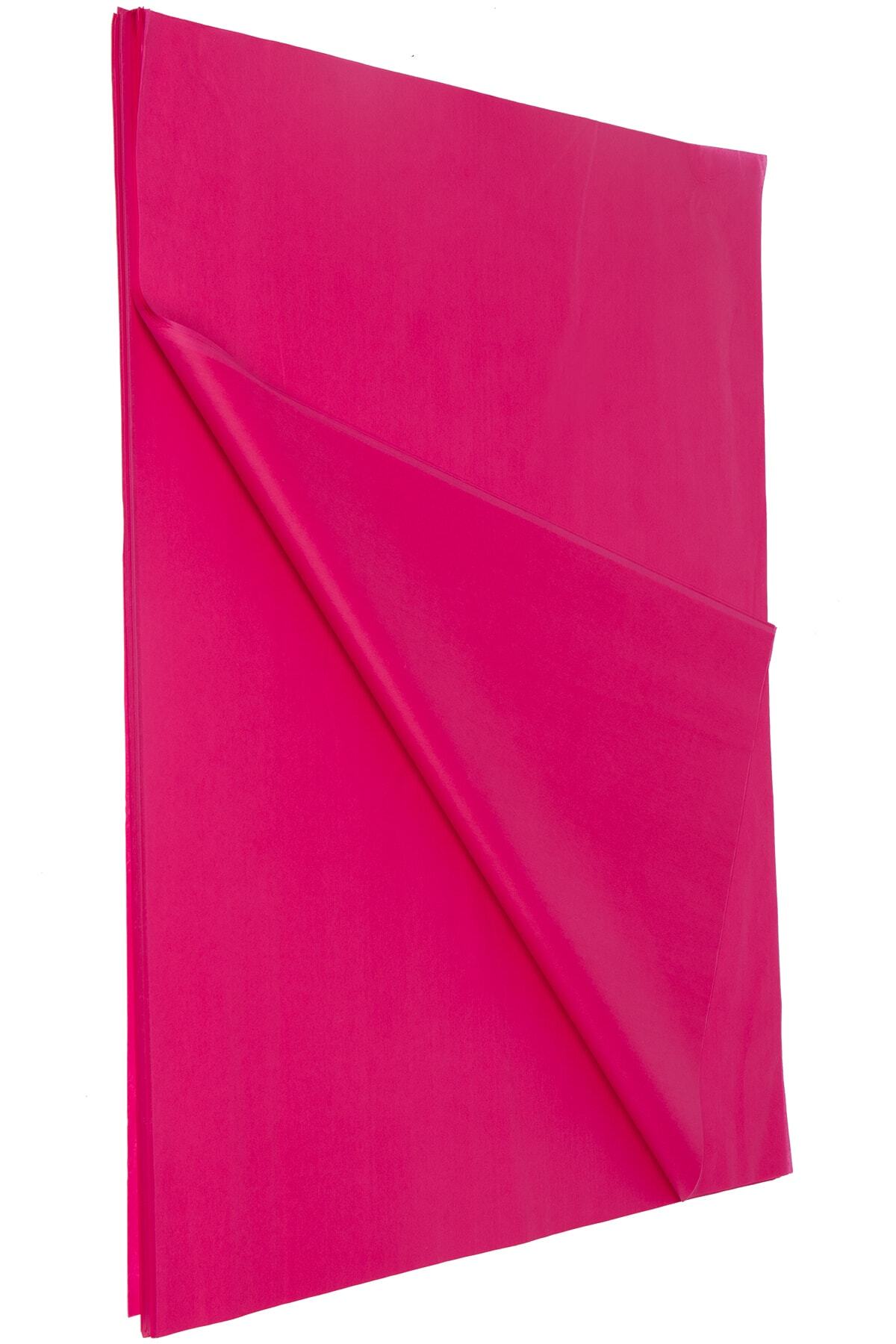 Tek Kağıtçılık Koyu Pembe Renkli Pelur Kağıt 50x70 17 gr 25 Adet