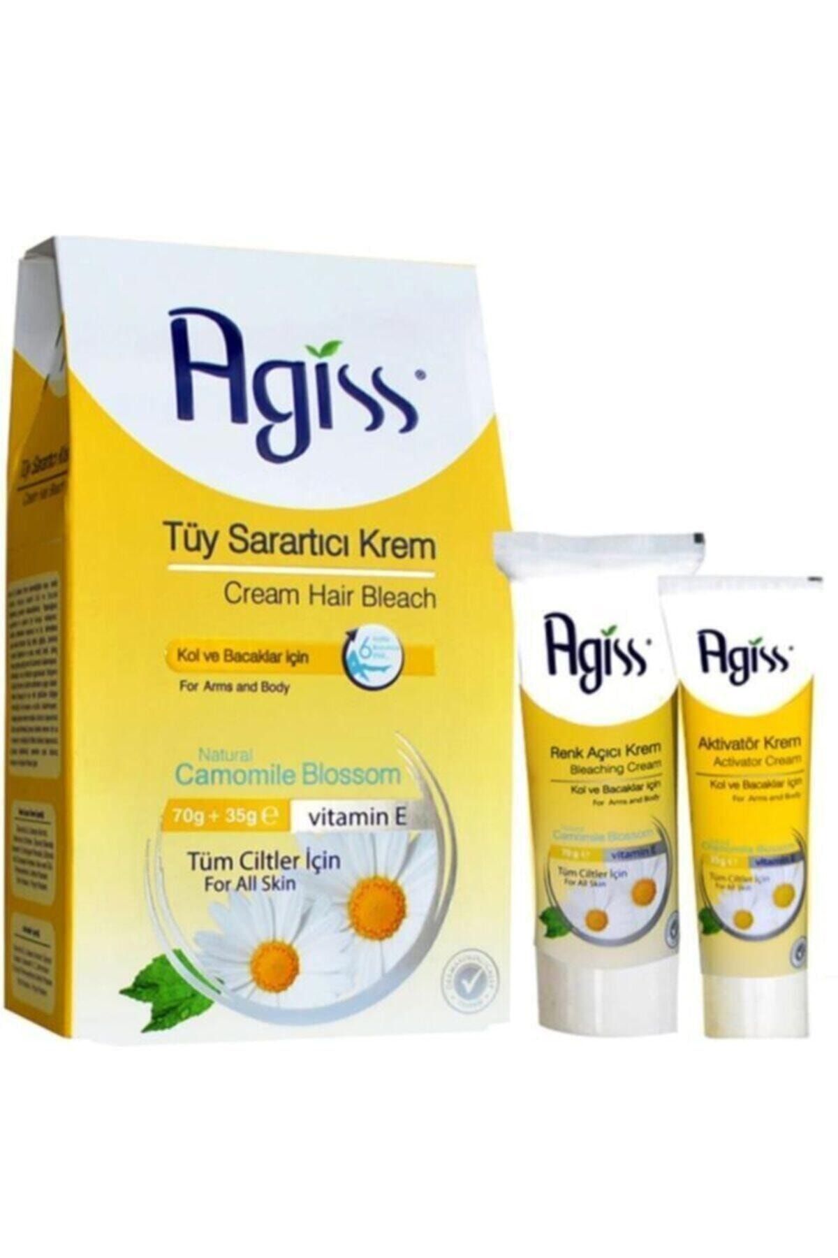 AGISS Tüy Sarartıcı Krem E Vitaminli 70 gr + 35 gr