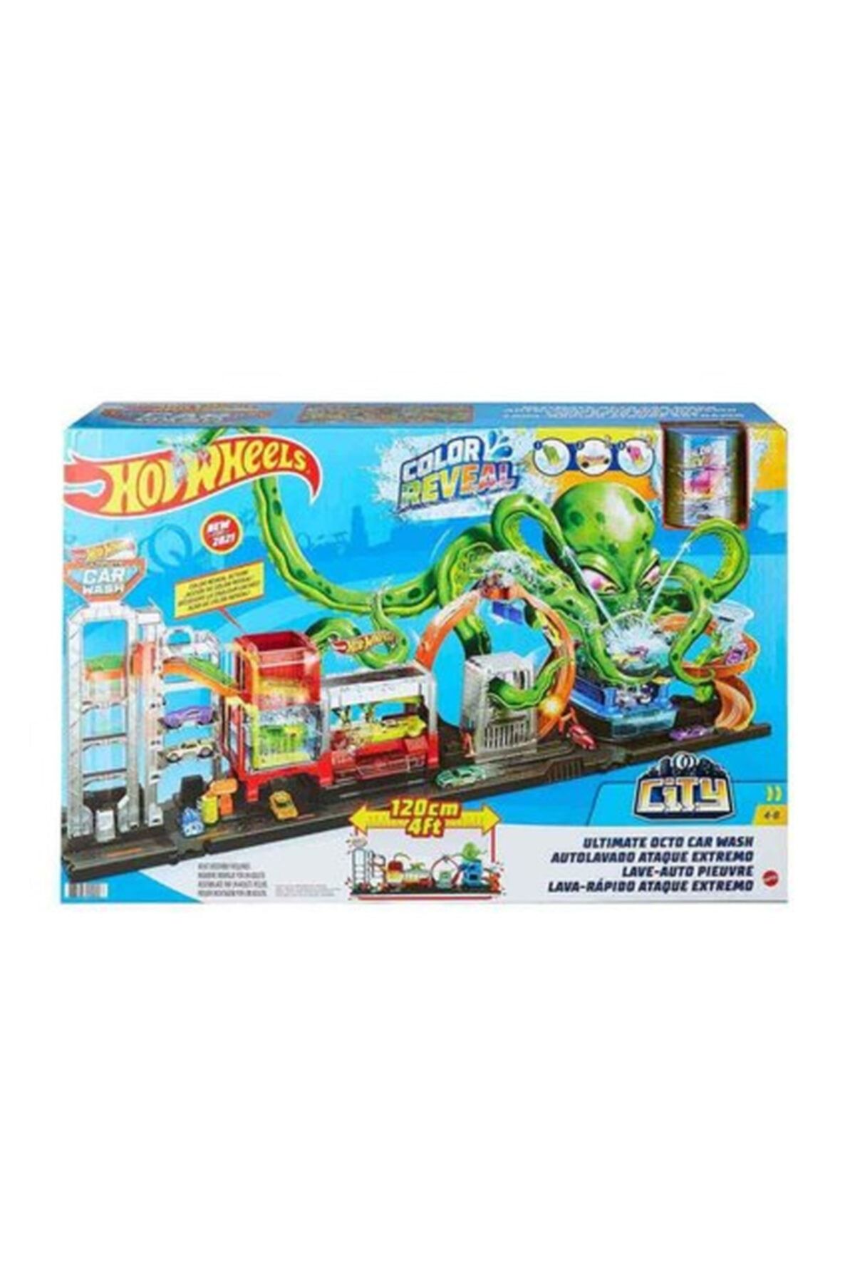 HOT WHEELS Dev Ahtapot Ile Araba Yıkama Oyun Seti