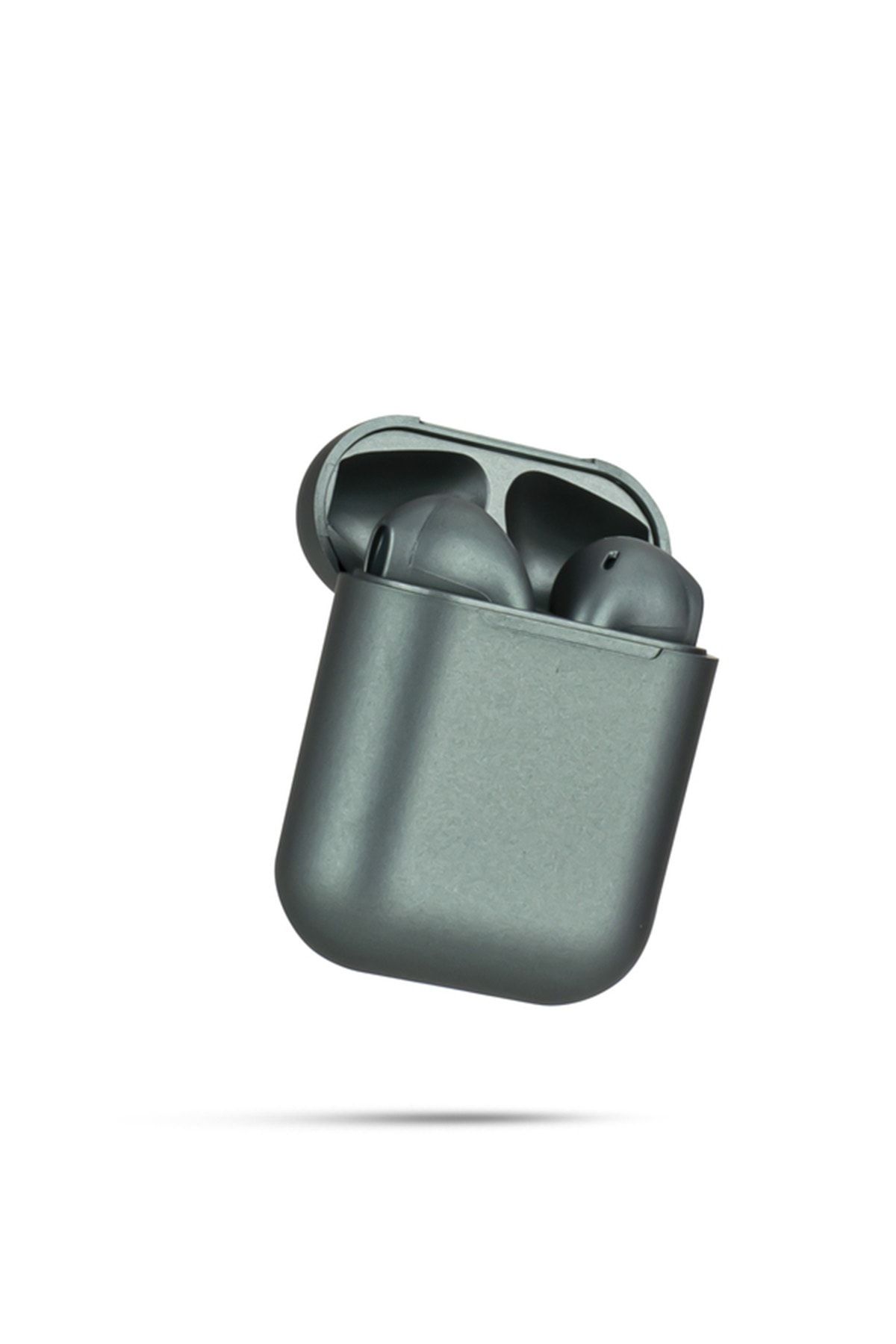TrkTech Airpods 2. Nesil I12 Antrasit Gri Bluetooth Kulaklık Tüm Telefonlar ile Uyumlu