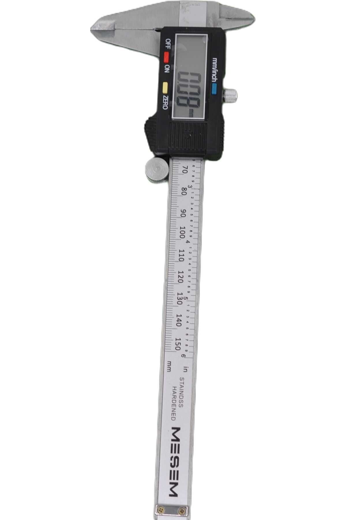 Buffer 150 mm Dijital Çelik Kumpas Özel Kutulu Hassas Manuel Ölçü Aleti