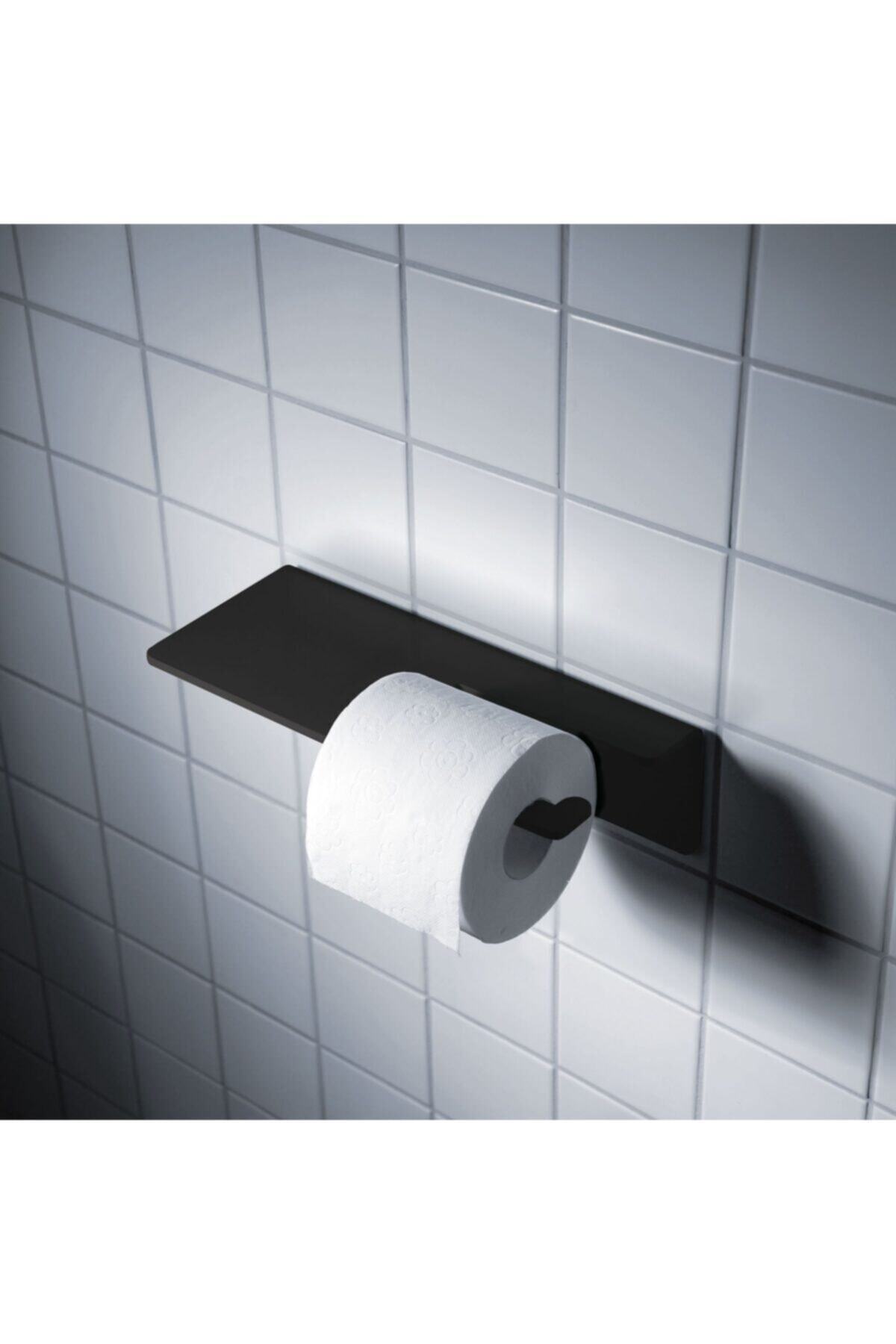TARMOSER Siyah Modern Tuvalet Kağıdı Askısı, Wc Kağıtlık