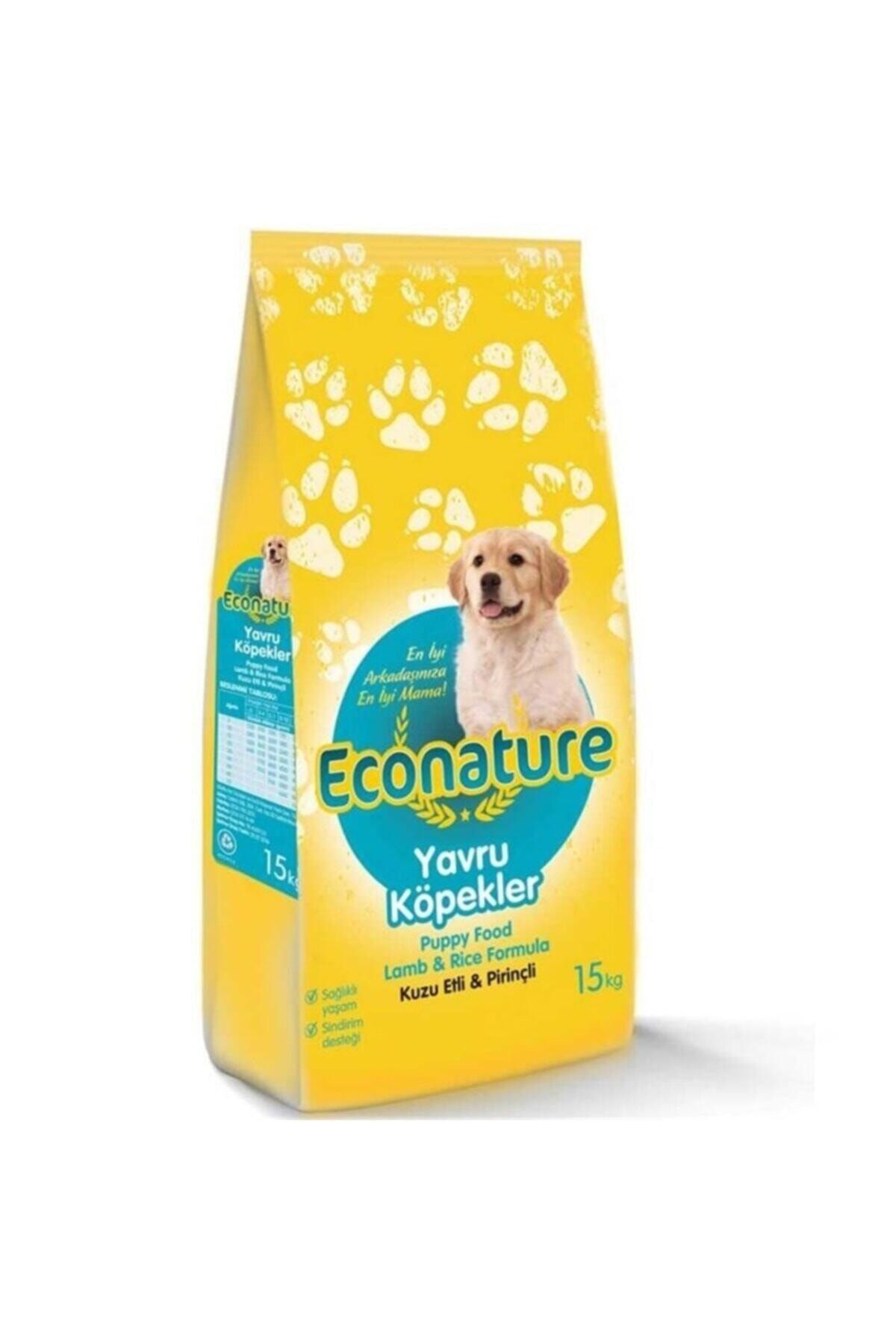 Econature Kuzu Etli Pirinçli Yavru Köpek Maması 15 Kg