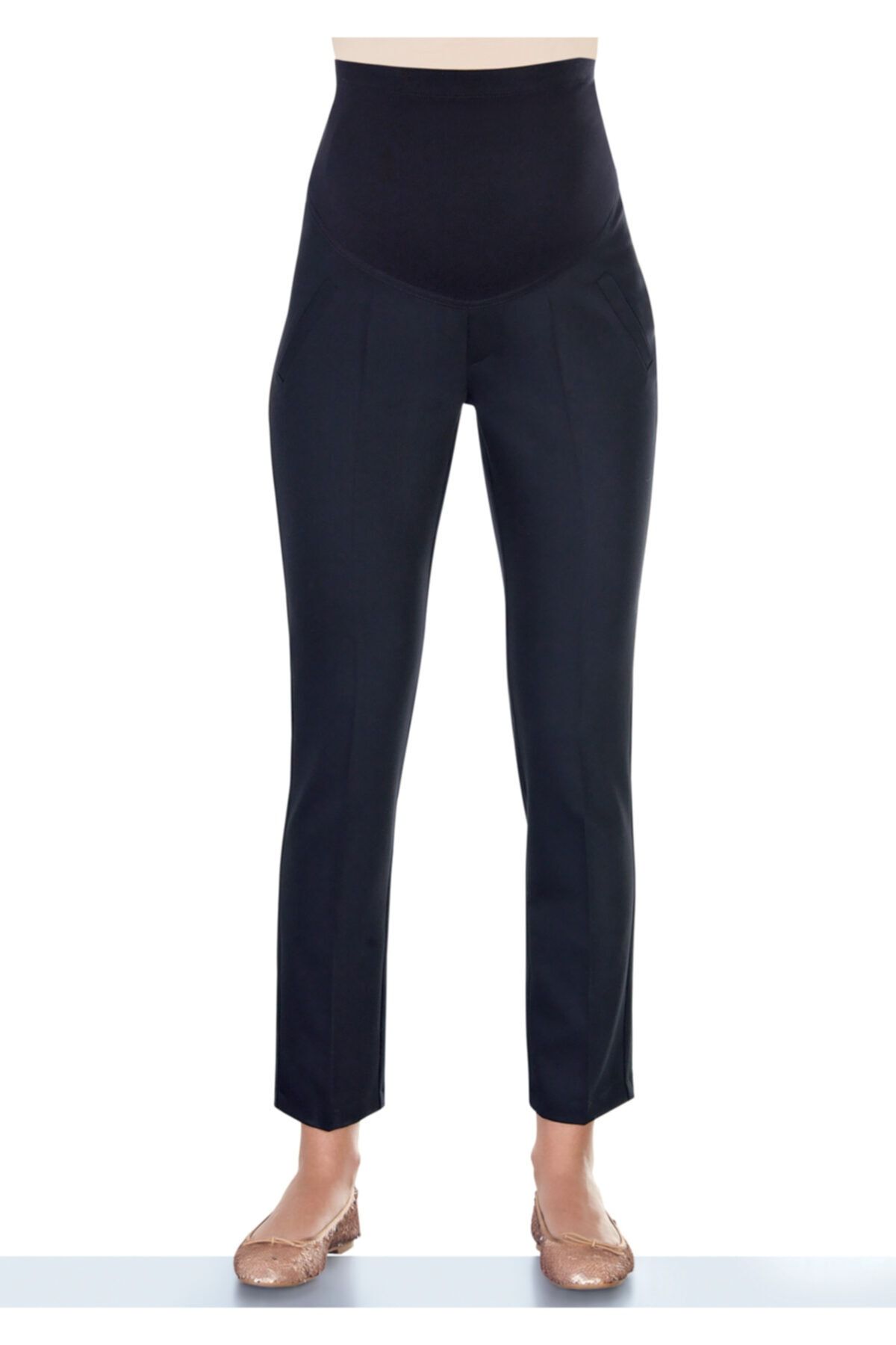 Ebru Maternity 3730 - Hamile Klasik Pantolon Siyah