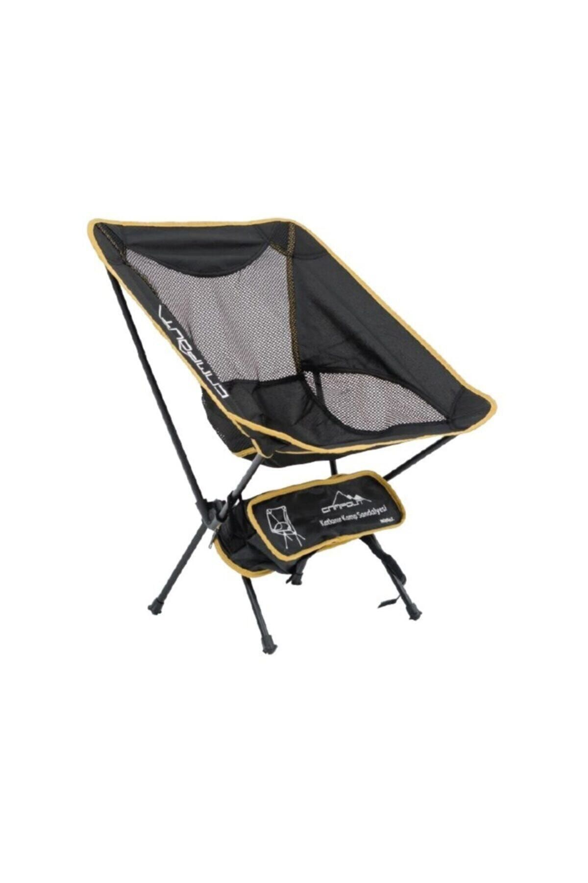 CAMPOUT Siyah Pratik Kamp Sandalyesi
