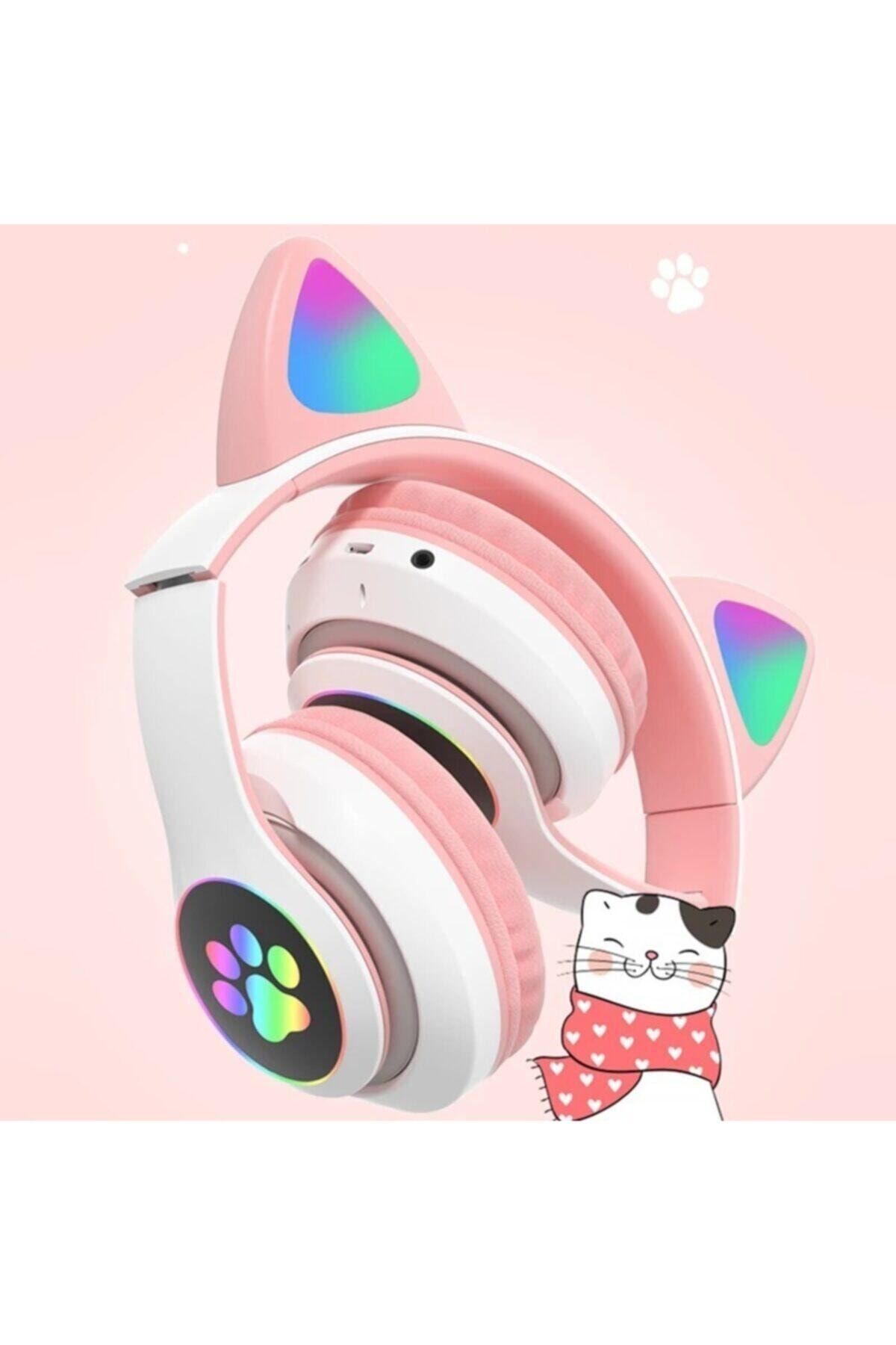 izzy P33m Kedi Kulaklıklar Rgb Bluetooth 5.0 Bas Gürültü Önleyici