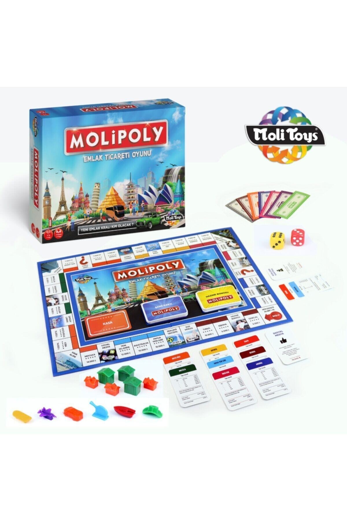 Bundera Emlak Ticaret Oyunu Molipoly Monopoly Monopoli Metropol Mega City Aile Oyunu Yeni Model