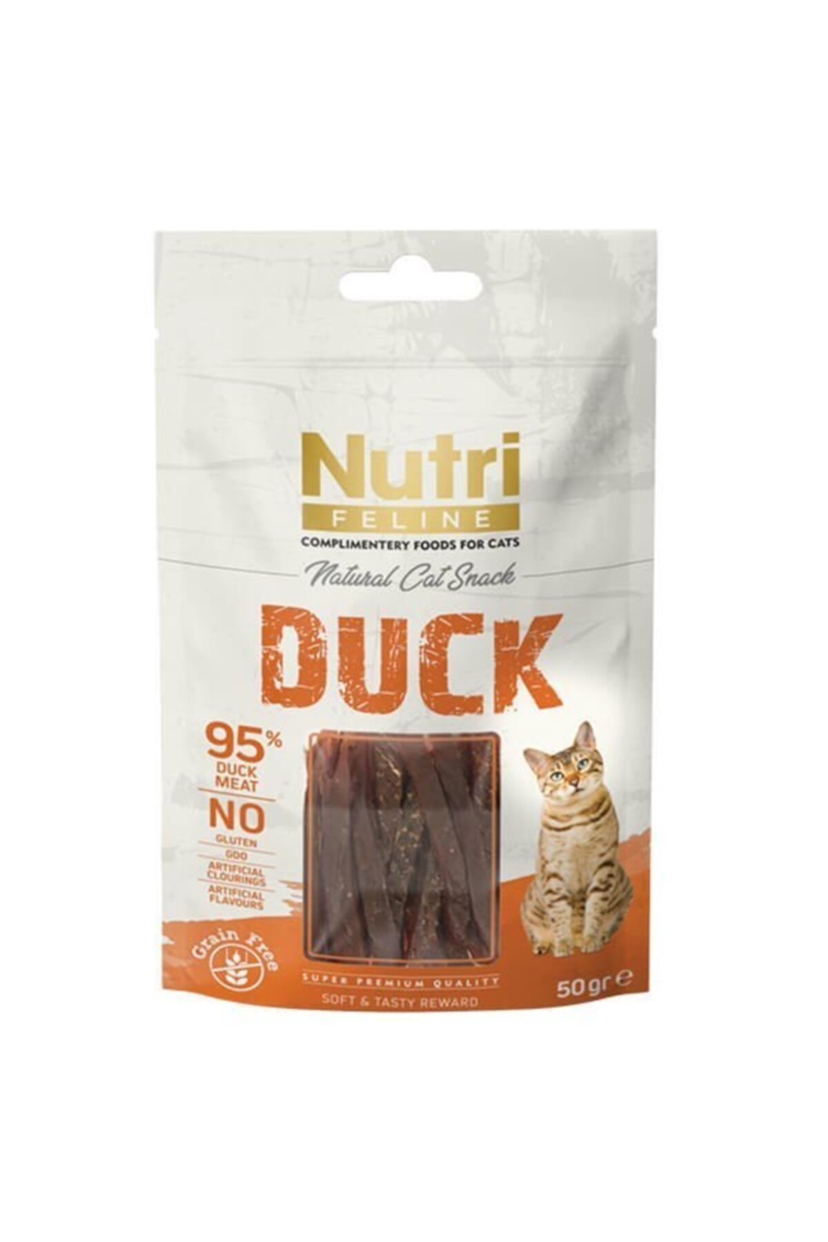 Nutri Feline Ördekli Tahılsız Kedi Ödül Maması 50 Gr