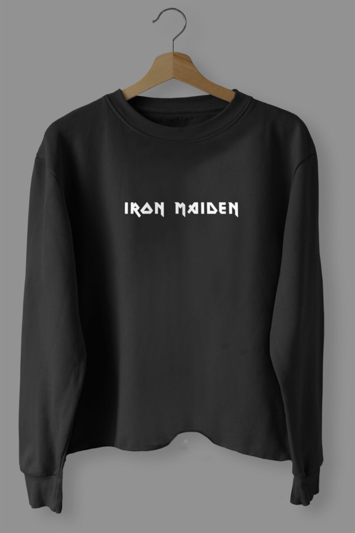 Glorified Iron Maiden Tasarım Baskılı Mevsimlik Oversize Sweatshirt