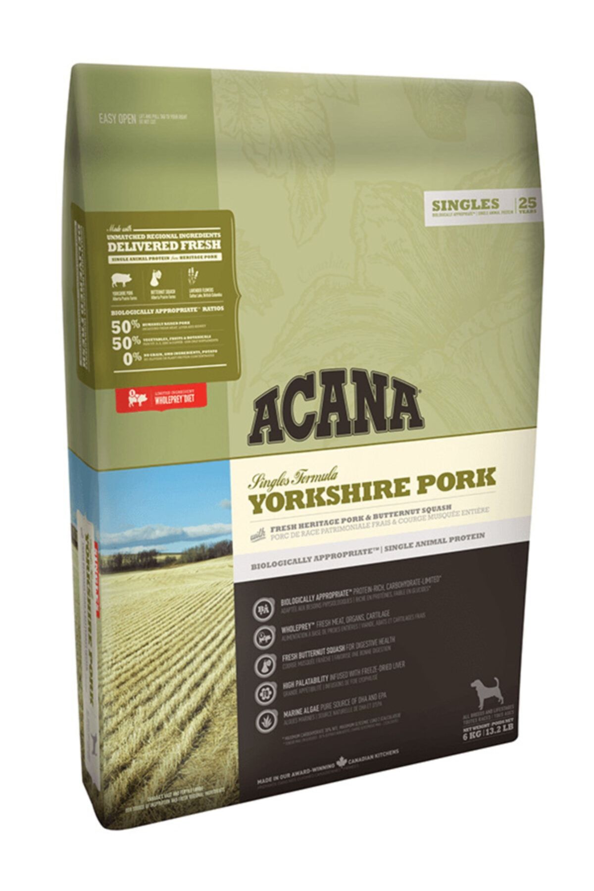 Acana Yorkshire Pork Tahılsız Domuz Etli Köpek Maması 2 Kg